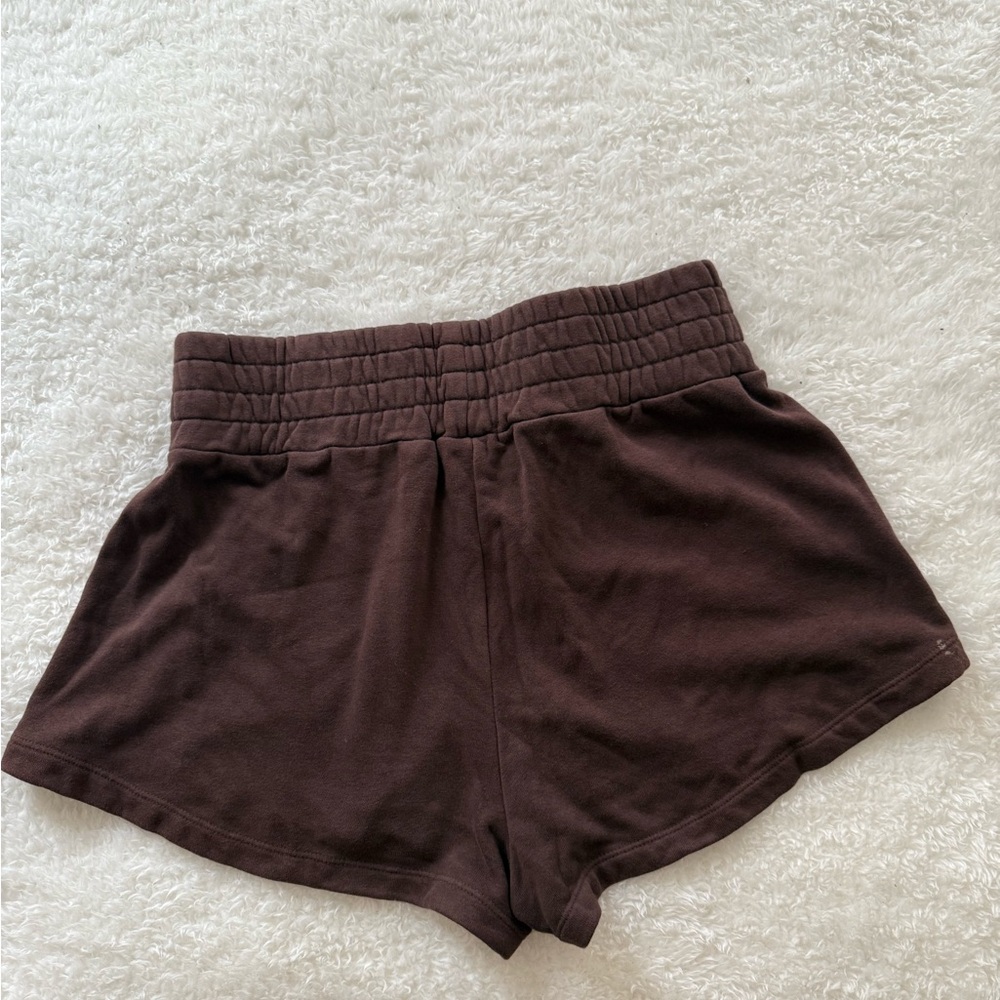 TALENTLESS Women's Chocolate Athletic Shorts - Picture 3 of 7